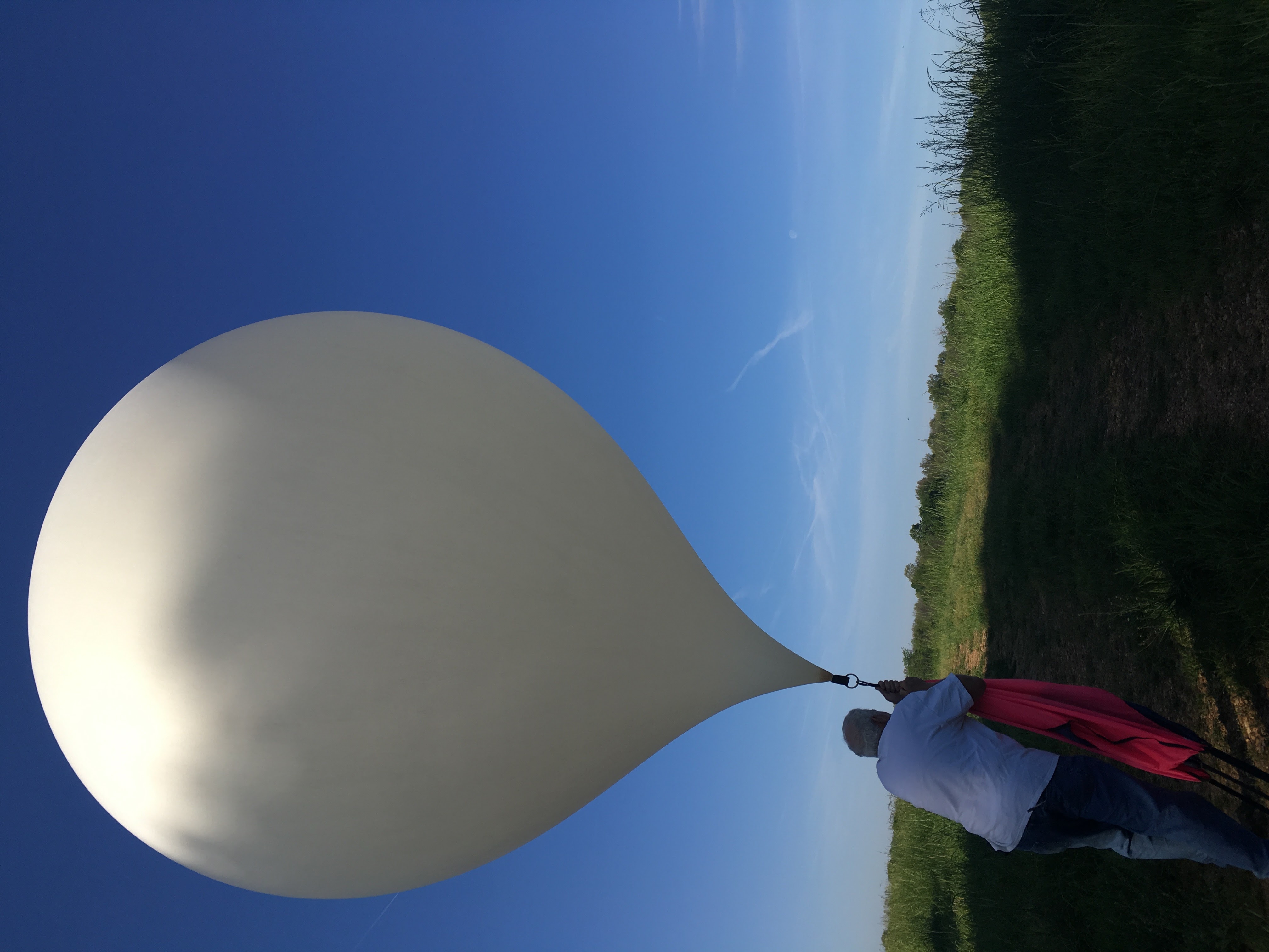 Prof. Tillman Kennon preparing for launch