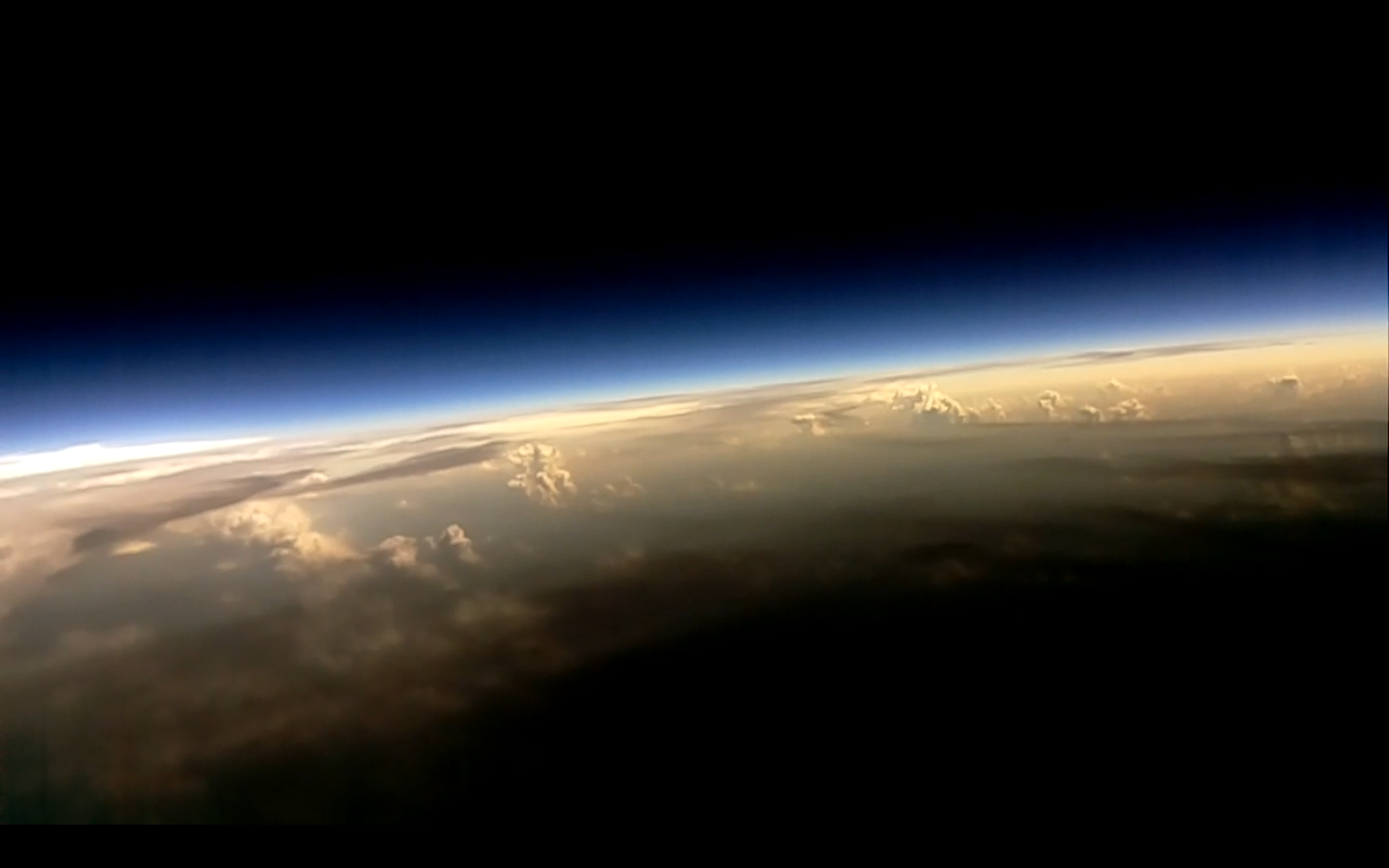 Moon's shadow over Central Missouri viewed from a Raspberry Pi camera payload in the stratosphere.