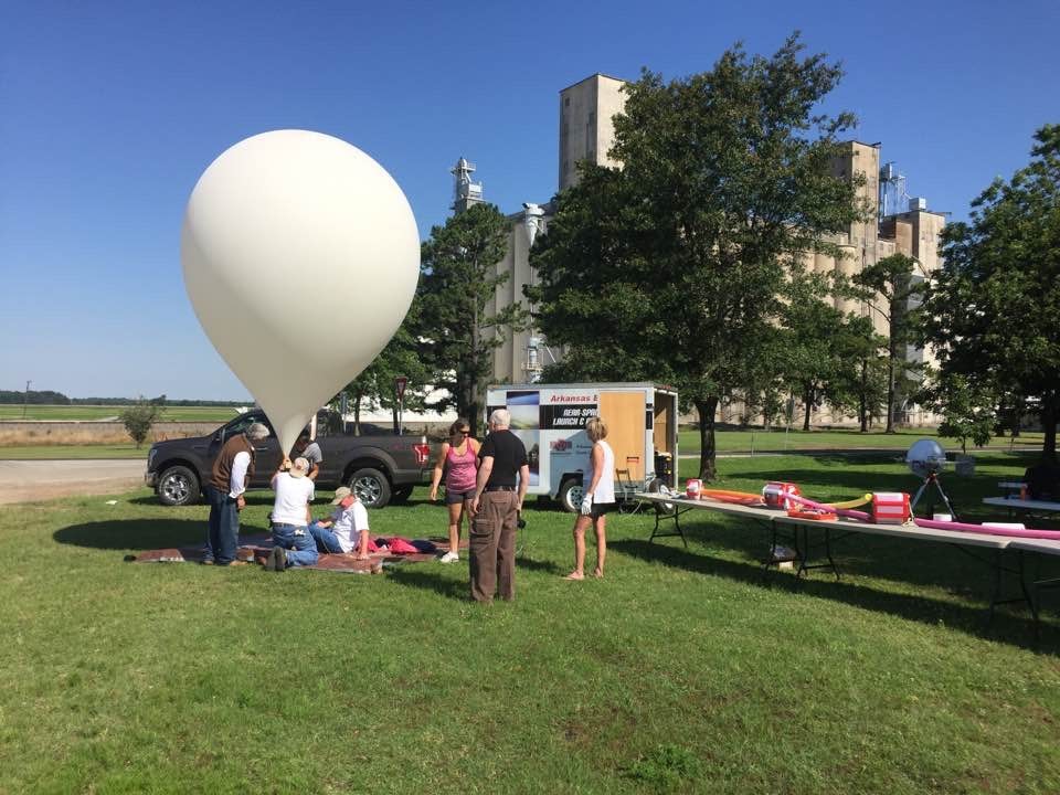 Preparing for launch from Hickory Ridge, AR